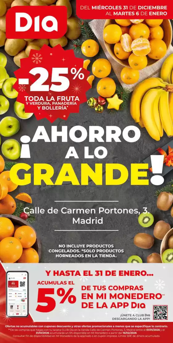 Catálogo Dia en Alcorcón | Ahorro a lo grande del 31/12 al 06/01 | 2025-12-31T00:00:00.000Z - 2026-01-06T00:00:00.000Z