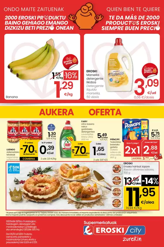 Catálogo Eroski en Segovia | EROSKI siempre a buen precio SUPERMERCADOS EROSKI | 2026-01-05T00:00:00.000Z - 2026-01-13T00:00:00.000Z