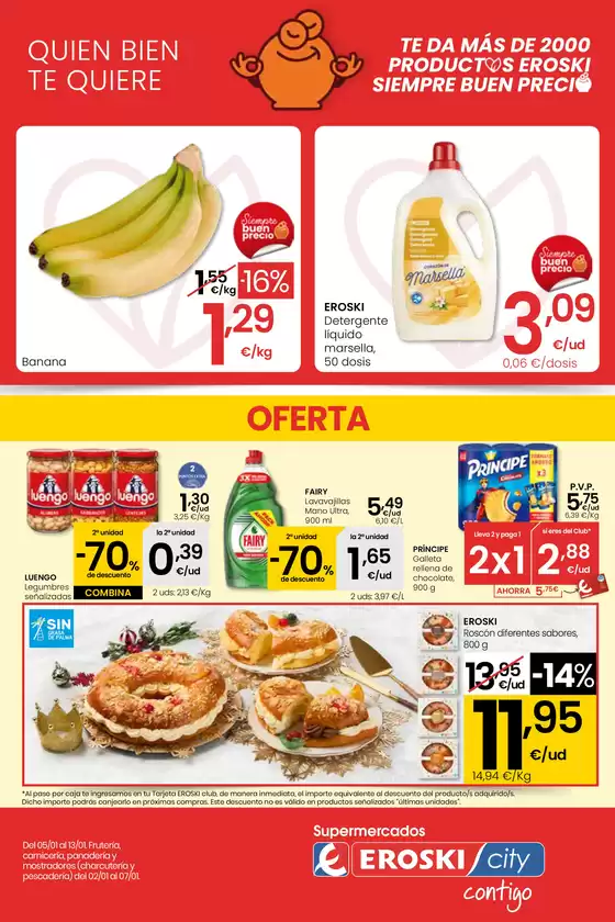 Catálogo Eroski en Trespaderne | EROSKI siempre a buen precio SUPERMERCADOS EROSKI | 2026-01-05T00:00:00.000Z - 2026-01-13T00:00:00.000Z