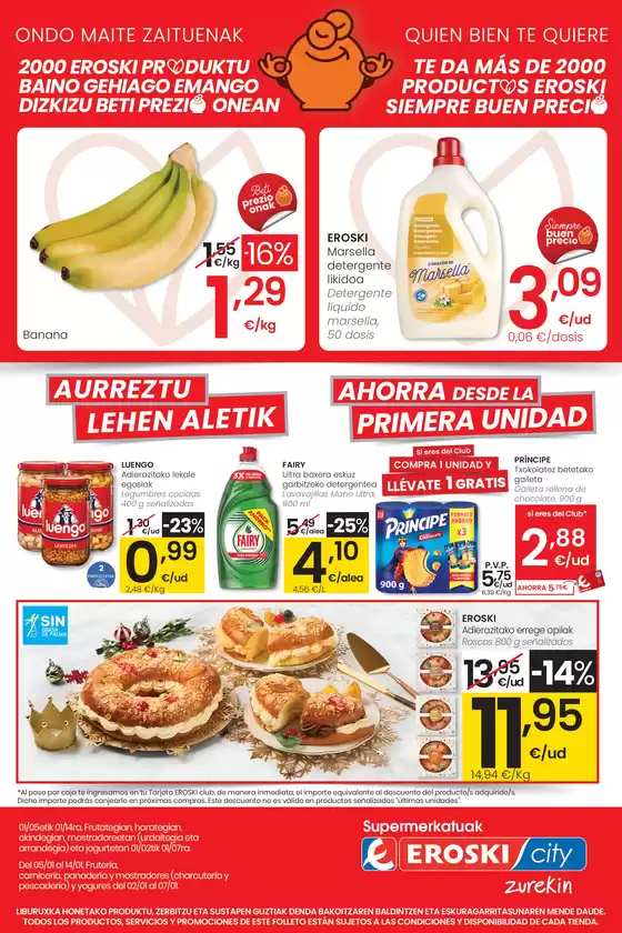 Catálogo Eroski en Segovia | Ofertón Navidad | 2026-01-05T00:00:00.000Z - 2026-01-14T00:00:00.000Z