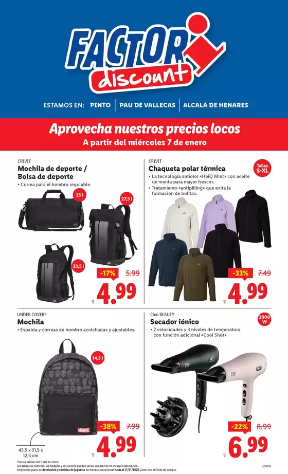 Catálogo FACTORI discount en Areatza | Factori discount - Ofertas válidas del 07/01 al 12/01 | 2026-01-07T00:00:00.000Z - 2026-01-12T00:00:00.000Z