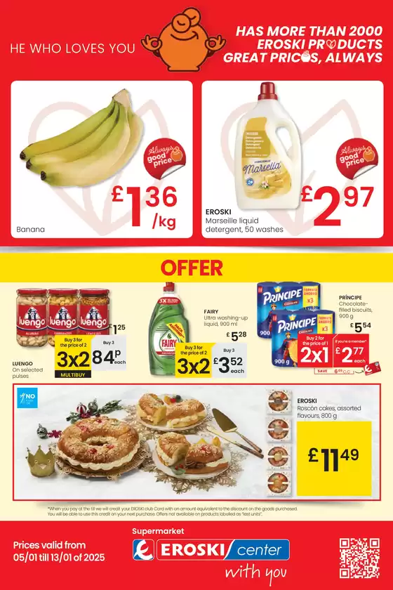 Catálogo Eroski en Areatza | HE WHO LOVES YOU | 2026-01-05T00:00:00.000Z - 2026-01-13T00:00:00.000Z