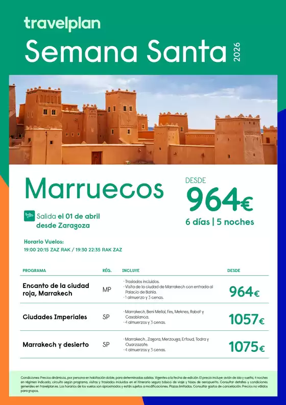 Catálogo Travelplan en Mogán | Travelplan Marrakech | 2025-12-31T00:00:00.000Z - 2026-04-01T00:00:00.000Z