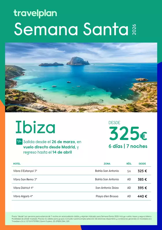 Catálogo Travelplan en Mogán | Travelplan Ibiza | 2025-12-31T00:00:00.000Z - 2026-03-26T00:00:00.000Z