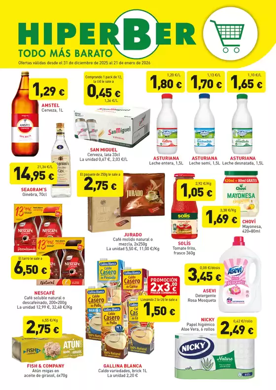 Catálogo Hiperber en Arganda del Rey | Ofertas välidas desde el 31 de diciembre de 2025 al 21 de enero de 2026 | 2025-12-31T00:00:00.000Z - 2026-01-21T00:00:00.000Z