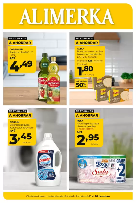 Catálogo Alimerka en Monforte de Lemos | Ofertas válidas en nuetras tiendas físicas de Asturias del 1 al 28 de enero | 2026-01-01T00:00:00.000Z - 2026-01-28T00:00:00.000Z