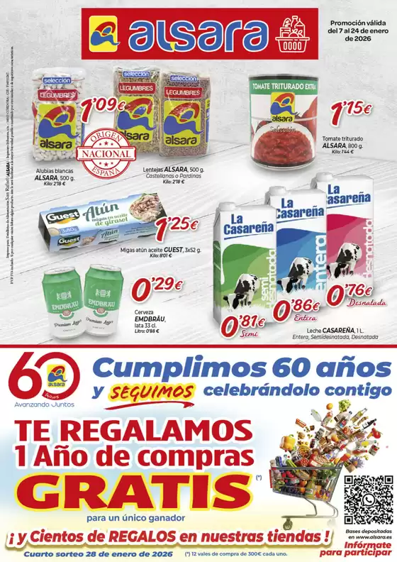 Catálogo Alsara Supermercados | Promoción válida del 7 al 24 de enero de 2026 | 2026-01-07T00:00:00.000Z - 2026-01-24T00:00:00.000Z