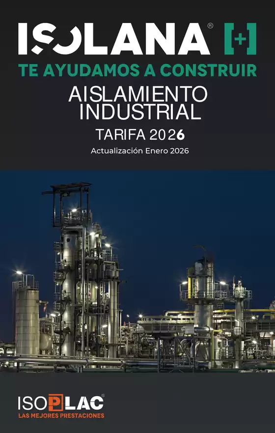 Catálogo Isolana | Aislamiento Industrial – Tarifa Isolana | 2026-01-05T00:00:00.000Z - 2026-01-31T00:00:00.000Z