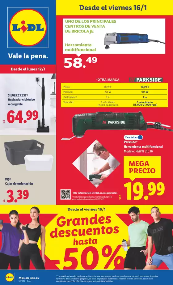 Catálogo Lidl en Sant Andreu de la Barca | ¡Bazar Lidl! Ofertas válidas del 12/01 al 18/01 | 2026-01-12T00:00:00.000Z - 2026-01-18T00:00:00.000Z