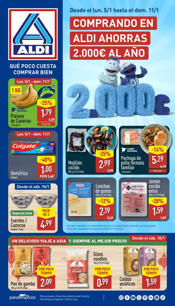 Catálogo ALDI en Inca | Comprando en Aldi ahorras 2000€ al año | 2026-01-05T00:00:00.000Z - 2026-01-11T00:00:00.000Z