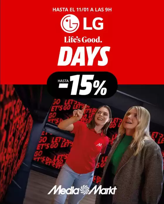 Catálogo MediaMarkt en Vigo | LG Days | 2026-01-06T00:00:00.000Z - 2026-01-11T00:00:00.000Z