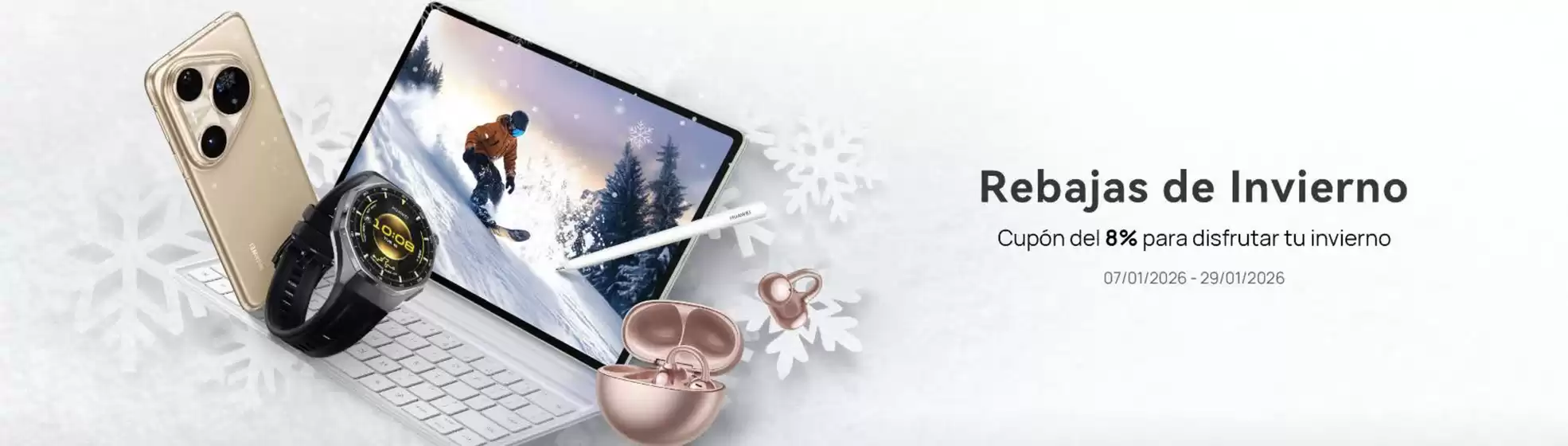 Catálogo Huawei en Huelva | Rebajas De Invierno | 2026-01-07T00:00:00.000Z - 2026-01-29T00:00:00.000Z