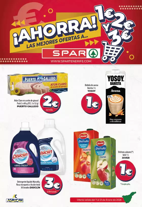 Catálogo Spar Tenerife en Lekeitio | Oferta válida del 7 al 21 de Enero de 2026 | 2026-01-07T00:00:00.000Z - 2026-01-21T00:00:00.000Z