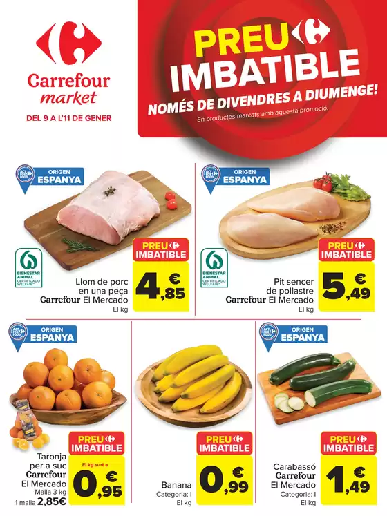 Catálogo Carrefour Market en Laviana | Preu imbatible | 2026-01-09T00:00:00.000Z - 2026-01-11T00:00:00.000Z