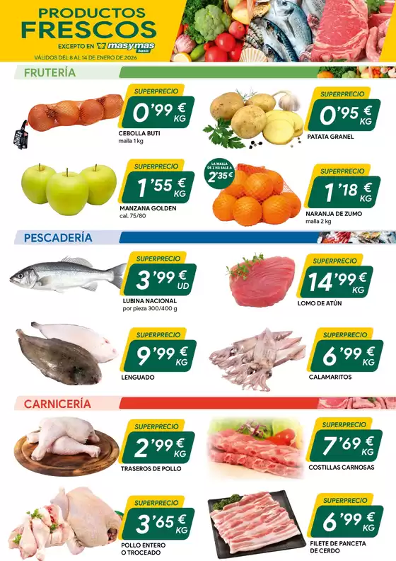 Catálogo Masymas en Torreperogil | Válidos Del 8 Al 14 De Enero De 2026 | 2026-01-08T00:00:00.000Z - 2026-01-14T00:00:00.000Z
