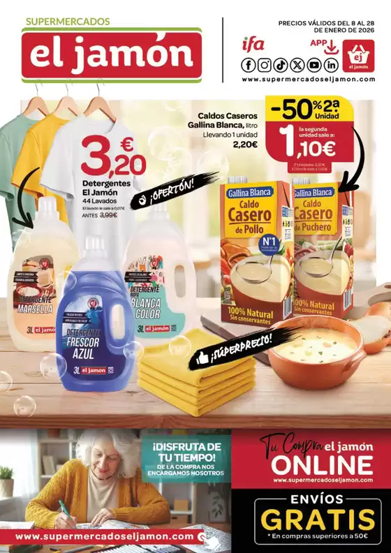 Catálogo Supermercados El Jamón en Madrid | Precios Válidos Del 8 Al 28 De Enero De 2026 | 2026-01-08T00:00:00.000Z - 2026-01-28T00:00:00.000Z