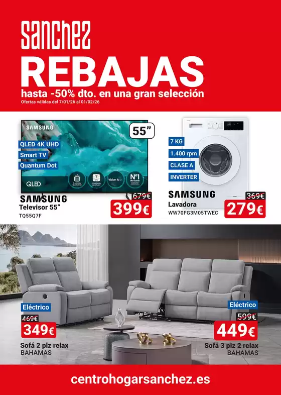 Catálogo Centro Hogar Sanchez en Miranda de Ebro | Hasta -50% dto. en una gran selección | 2026-01-08T00:00:00.000Z - 2026-02-01T00:00:00.000Z