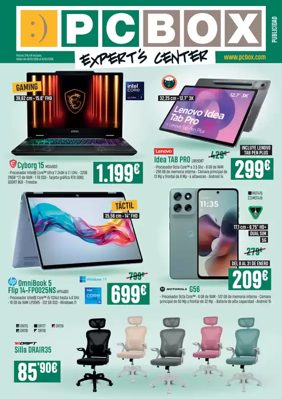 Catálogo PCBox en Donostia-San Sebastián | Válido Del 08/01/2026 Al 15/02/2026 | 2026-01-08T00:00:00.000Z - 2026-02-15T00:00:00.000Z