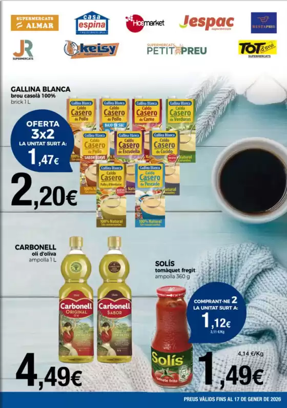 Catálogo Supermercats Jespac en Irún | Preus Válids Fins Al 17 De Gener De 2026 | 2026-01-09T00:00:00.000Z - 2026-01-17T00:00:00.000Z