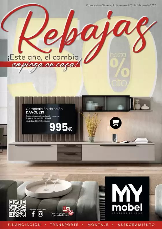 Catálogo MyMobel en Sabiñánigo | ¡Este Año, El Cambio Empieza En Casa! | 2026-01-12T00:00:00.000Z - 2026-02-28T00:00:00.000Z