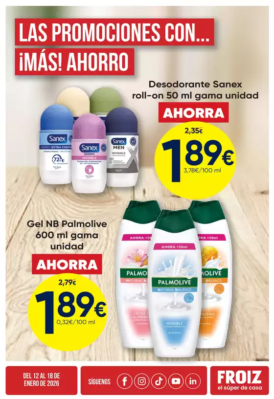 Catálogo Froiz | Las promociones con... ¡Más! Ahorro | 2026-01-13T00:00:00.000Z - 2026-01-18T00:00:00.000Z