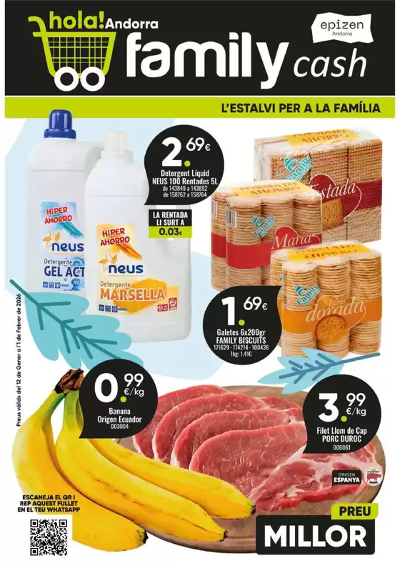 Catálogo Family Cash | Preus vàlids del 12 de Gener a l'1 de Febrer de 2026 | 2026-01-13T00:00:00.000Z - 2026-02-01T00:00:00.000Z