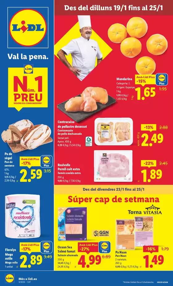 Catálogo Lidl en Mataró | № 1 PRECIO - Ofertas válidas del 19/01 al 25/01 | 2026-01-19T00:00:00.000Z - 2026-01-25T00:00:00.000Z