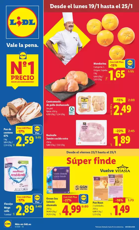 Catálogo Lidl en Sierra Nevada | № 1 PRECIO - Ofertas válidas del 19/01 al 25/01 | 2026-01-19T00:00:00.000Z - 2026-01-25T00:00:00.000Z