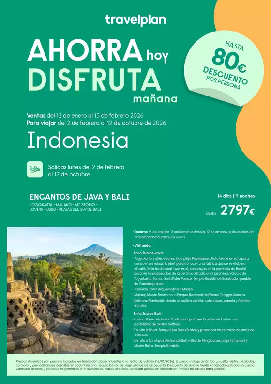 Catálogo Travelplan en Colmenar Viejo | Travelplan Bali | 2026-01-14T00:00:00.000Z - 2026-10-12T00:00:00.000Z