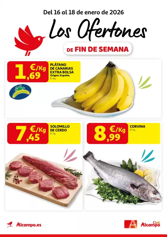 Catálogo Alcampo en Málaga | Los Ofertones De Fin De Semana | 2026-01-16T00:00:00.000Z - 2026-01-18T00:00:00.000Z