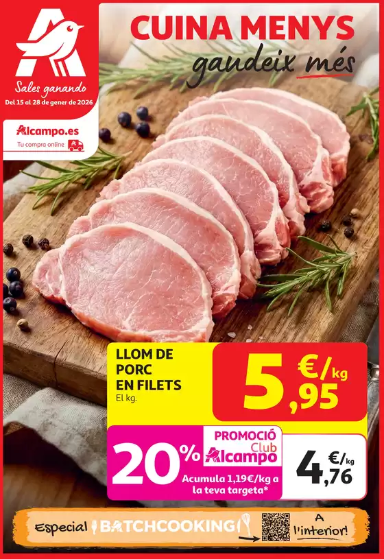 Catálogo Alcampo en Málaga | Cuina Menys Gaudeix Més | 2026-01-15T00:00:00.000Z - 2026-01-28T00:00:00.000Z