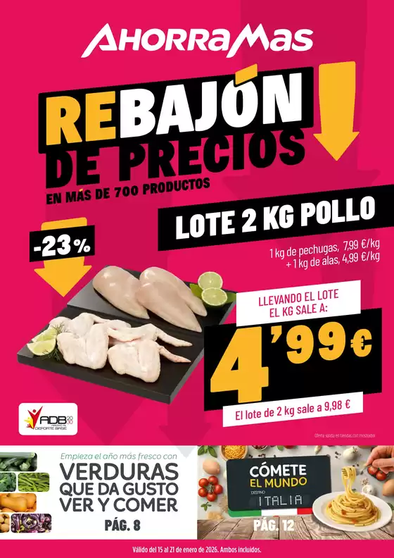 Catálogo Ahorramas en Sanlúcar de Barrameda | Rebajón De Precios | 2026-01-15T00:00:00.000Z - 2026-01-21T00:00:00.000Z