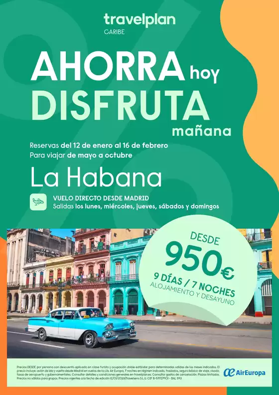 Catálogo Travelplan en El Puerto De Santa María | Travelplan La Habana | 2026-01-16T00:00:00.000Z - 2026-02-16T00:00:00.000Z