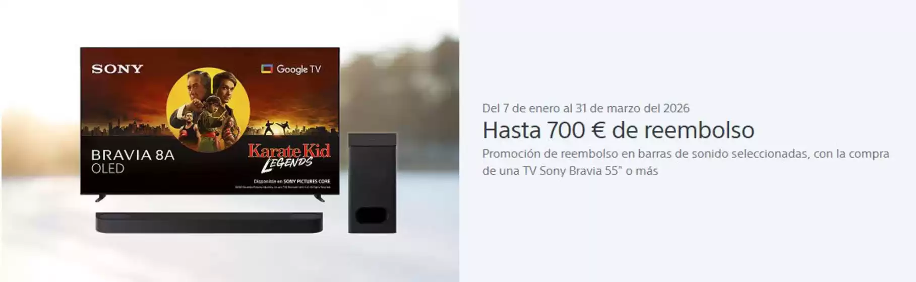 Catálogo Sony en Bilbao | Hasta 700 € De Reembolso  | 2026-01-16T00:00:00.000Z - 2026-03-31T00:00:00.000Z