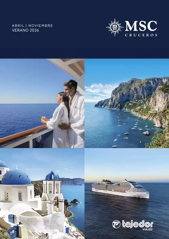 Catálogo Viajes Tejedor en Matanza de Acentejo | Msc Cruceros Verano 2026 | 2026-04-01T00:00:00.000Z - 2026-11-30T00:00:00.000Z