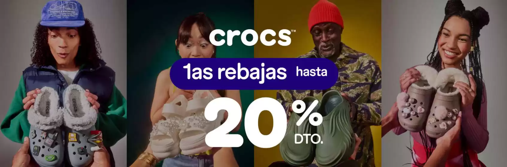 Catálogo Crocs en Huarte-Uharte | Hasta 20% dto | 2026-01-16T00:00:00.000Z - 2026-01-30T00:00:00.000Z