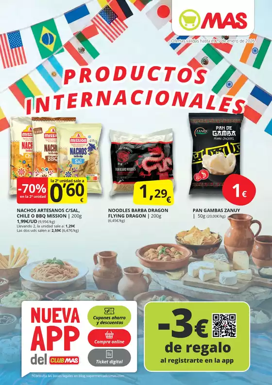 Catálogo Supermercados MAS en Ceuta | Productos Internacionales | 2026-01-19T00:00:00.000Z - 2026-01-29T00:00:00.000Z