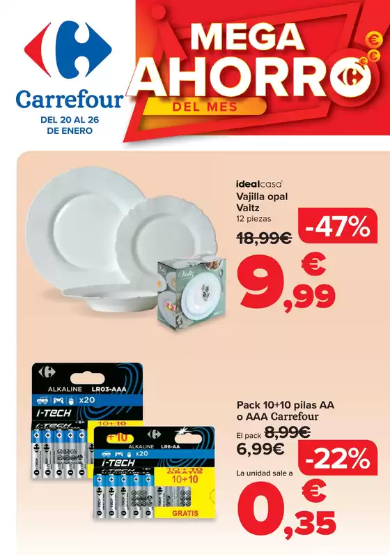 Catálogo Carrefour en Cervera | BAZAR- CASA HOGAR | 2026-01-20T00:00:00.000Z - 2026-01-26T00:00:00.000Z