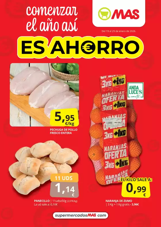 Catálogo Supermercados MAS en Sangüesa | Del 19 al 29 de enero de 2026. | 2026-01-19T00:00:00.000Z - 2026-01-29T00:00:00.000Z