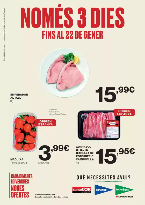 Catálogo El Corte Inglés en Gandia | Només 3 Dies | 2026-01-20T00:00:00.000Z - 2026-01-22T00:00:00.000Z