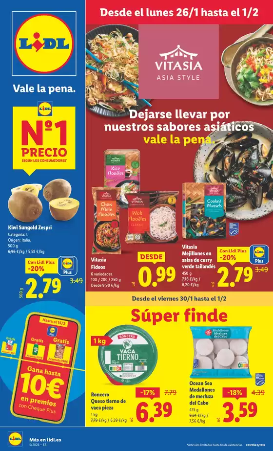 Catálogo Lidl en Martorelles | № 1 PRECIO - Ofertas válidas del 26/01 al 01/02 | 2026-01-26T00:00:00.000Z - 2026-02-01T00:00:00.000Z