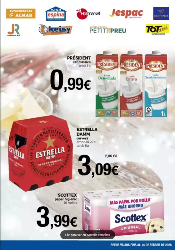 Catálogo Supermercats Jespac en Ferrol | Preus Vàlids Fins Al 14 De Febrer De 2026 | 2026-01-20T00:00:00.000Z - 2026-02-14T00:00:00.000Z
