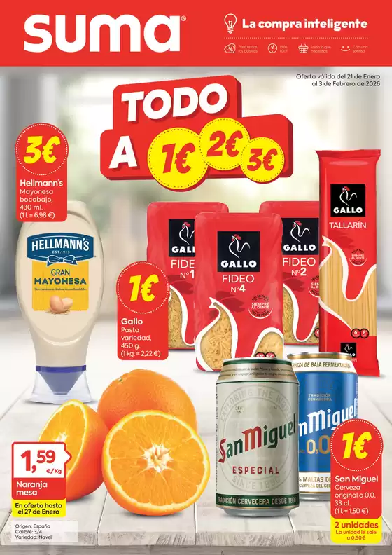 Catálogo Suma Supermercados en Ferrol | Oferta válida del 21 de Enero al 3 de Febrero de 2026 | 2026-01-21T00:00:00.000Z - 2026-02-03T00:00:00.000Z