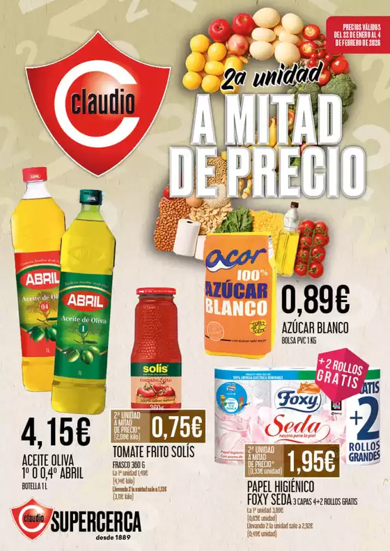 Catálogo Claudio | 2a Unidad A Mitad De Precio | 2026-01-22T00:00:00.000Z - 2026-02-04T00:00:00.000Z