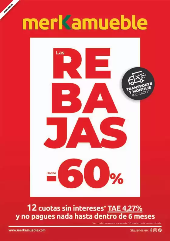 Catálogo Merkamueble en San Sebastián de los Reyes | Rebajas Invierno 2026 | 2026-01-22T00:00:00.000Z - 2026-02-28T00:00:00.000Z