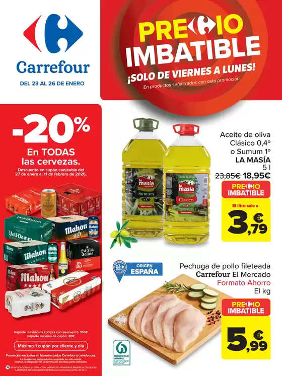 Catálogo Carrefour en Humilladero | PRECIO IMBATIBLE | 2026-01-23T00:00:00.000Z - 2026-01-26T00:00:00.000Z