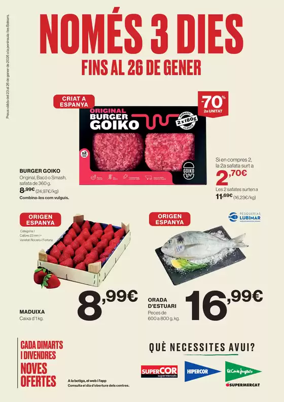 Catálogo Hipercor en Pozo Cañada | Només 3 Dies | 2026-01-23T00:00:00.000Z - 2026-01-26T00:00:00.000Z
