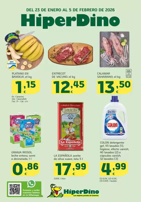 Catálogo HiperDino en Gernika-Lumo | Ofertas desde el 23 de enero | 2026-01-23T00:00:00.000Z - 2026-02-05T00:00:00.000Z