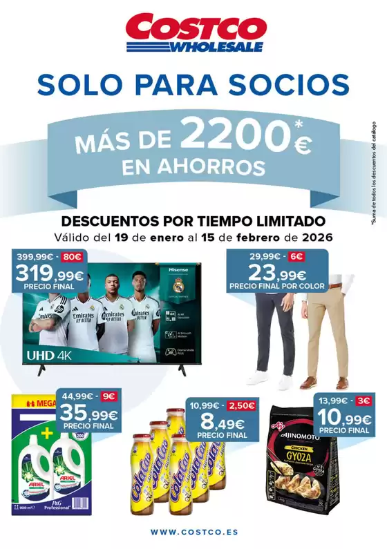 Catálogo Costco en Cubelles | Descuentos Por Tiempo Limitado | 2026-01-26T00:00:00.000Z - 2026-02-15T00:00:00.000Z