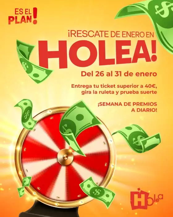 Catálogo Holea en Peñas de San Pedro | ¡Gira nuestra ruleta y gana premios con Holea!  | 2026-01-26T00:00:00.000Z - 2026-01-31T00:00:00.000Z